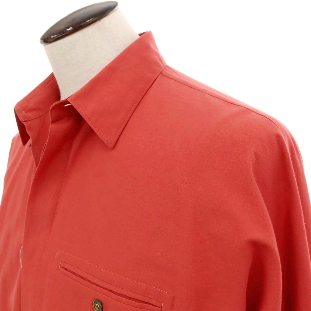 【中古】オム プリッセ イッセイミヤケ HOMME PLISSE ISSEY MIYAKE 2026年春夏 コットン系 カジュアルシャツ レッド【サイズ表記なし(L位)】【 状態ランクA 】【 メンズ 】