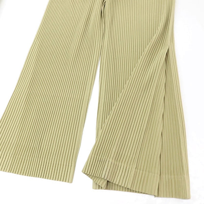 【中古】オム プリッセ イッセイミヤケ HOMME PLISSE ISSEY MIYAKE 2026年春夏 ポリエステル系 プリーツ イージーパンツ ライトグリーン【サイズ表記なし(L位)】【 状態ランクA 】【 メンズ 】