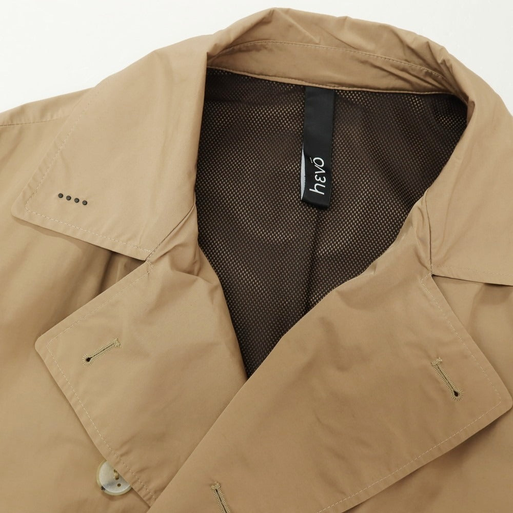 【中古】イーヴォ Hevo ポリエステルコットン ピーコート ベージュ【サイズ50】【 状態ランクB 】【 メンズ 】[CPD]