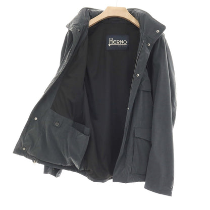 【中古】ヘルノ Herno ナイロン M-65 ミリタリージャケット グレー【サイズ50】【 状態ランクB 】【 メンズ 】