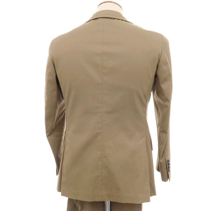【中古】ベルベスト Belvest ストレッチ コットン 3つボタンスーツ グレージュ【サイズ上46/下48】【 状態ランクD 】【 メンズ 】