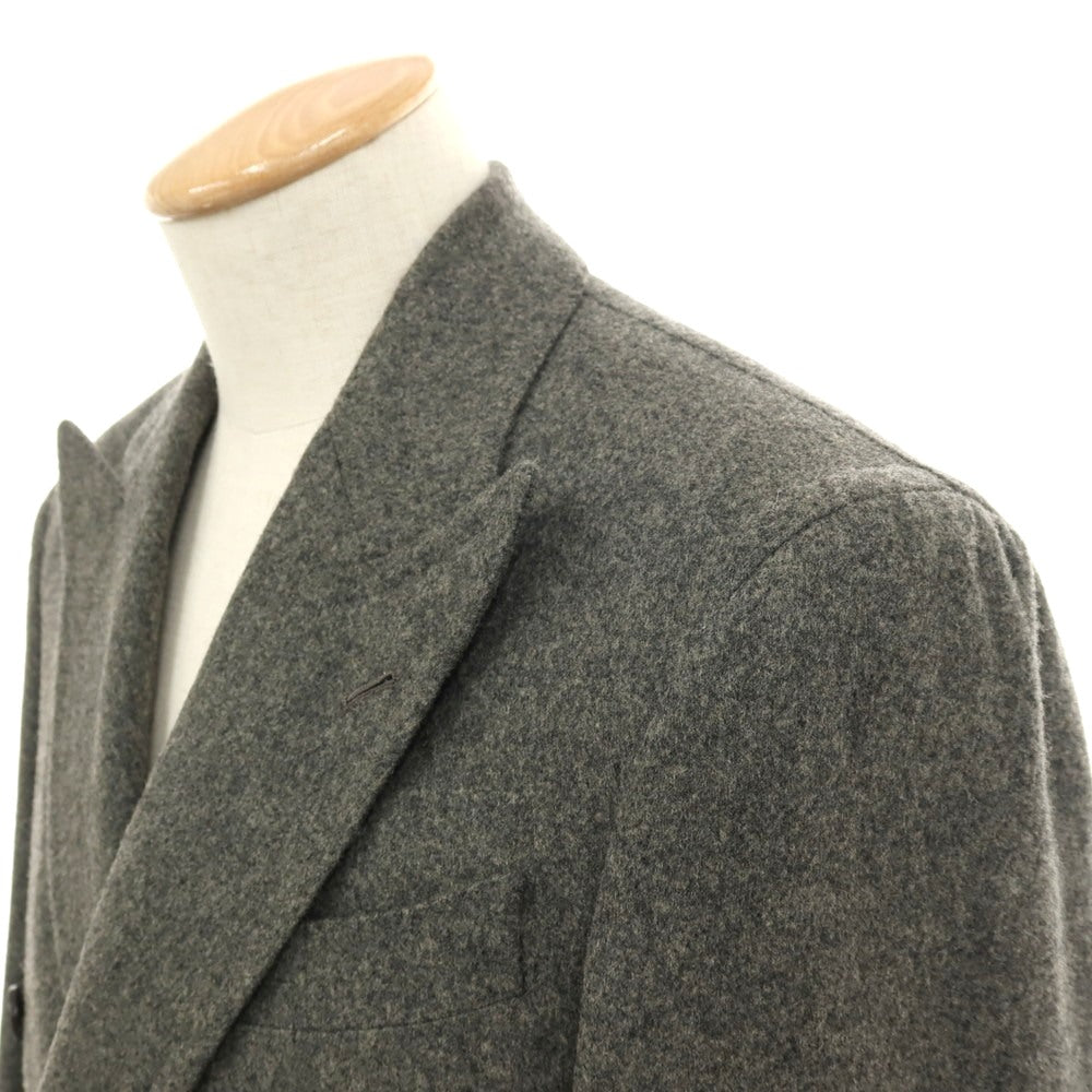 【中古】ルカ グラシア Luca Grassia ウール ダブル6B テーラードジャケット グレー【サイズ表記なし（S位）】【 状態ランクB 】【 メンズ 】