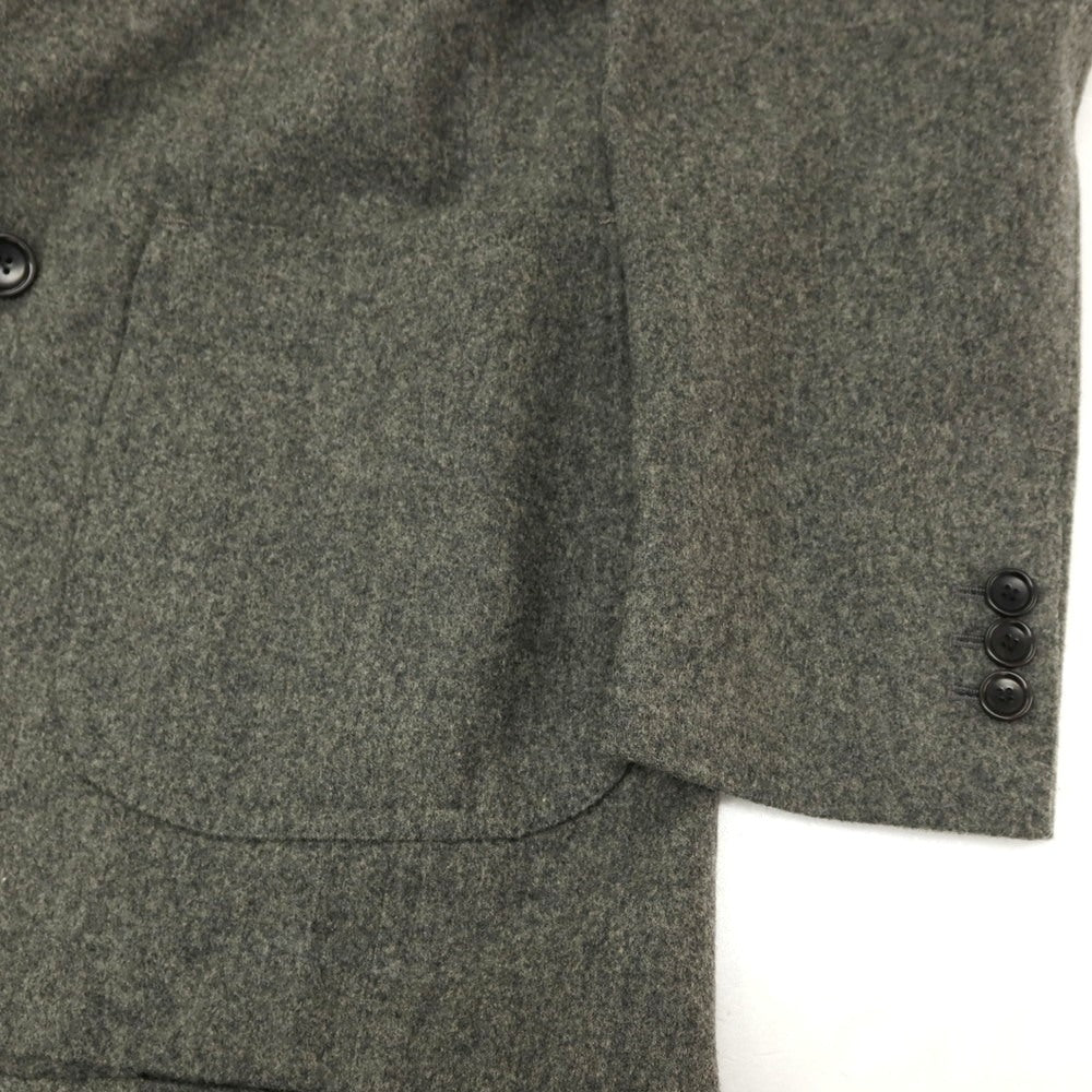 【中古】ルカ グラシア Luca Grassia ウール ダブル6B テーラードジャケット グレー【サイズ表記なし（S位）】【 状態ランクB 】【 メンズ 】