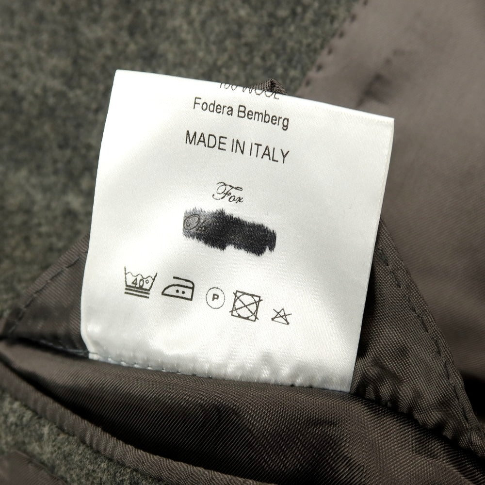 【中古】ルカ グラシア Luca Grassia ウール ダブル6B テーラードジャケット グレー【サイズ表記なし（S位）】【 状態ランクB 】【 メンズ 】