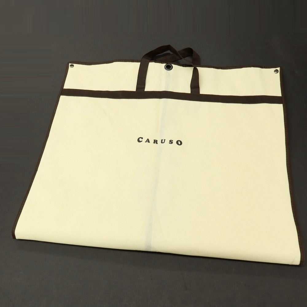 【中古】カルーゾ CARUSO シルクリネンナイロン チェック 3B テーラードジャケット イエローxブラウン【サイズ46】【 状態ランクB 】【 メンズ 】[CPD]