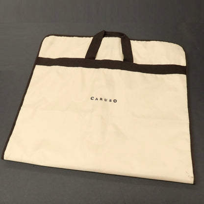 【中古】カルーゾ CARUSO ウールリネン ウィンドウペーンチェック 2B テーラードジャケット ブラックxホワイト【サイズ46】【 状態ランクA 】【 メンズ 】