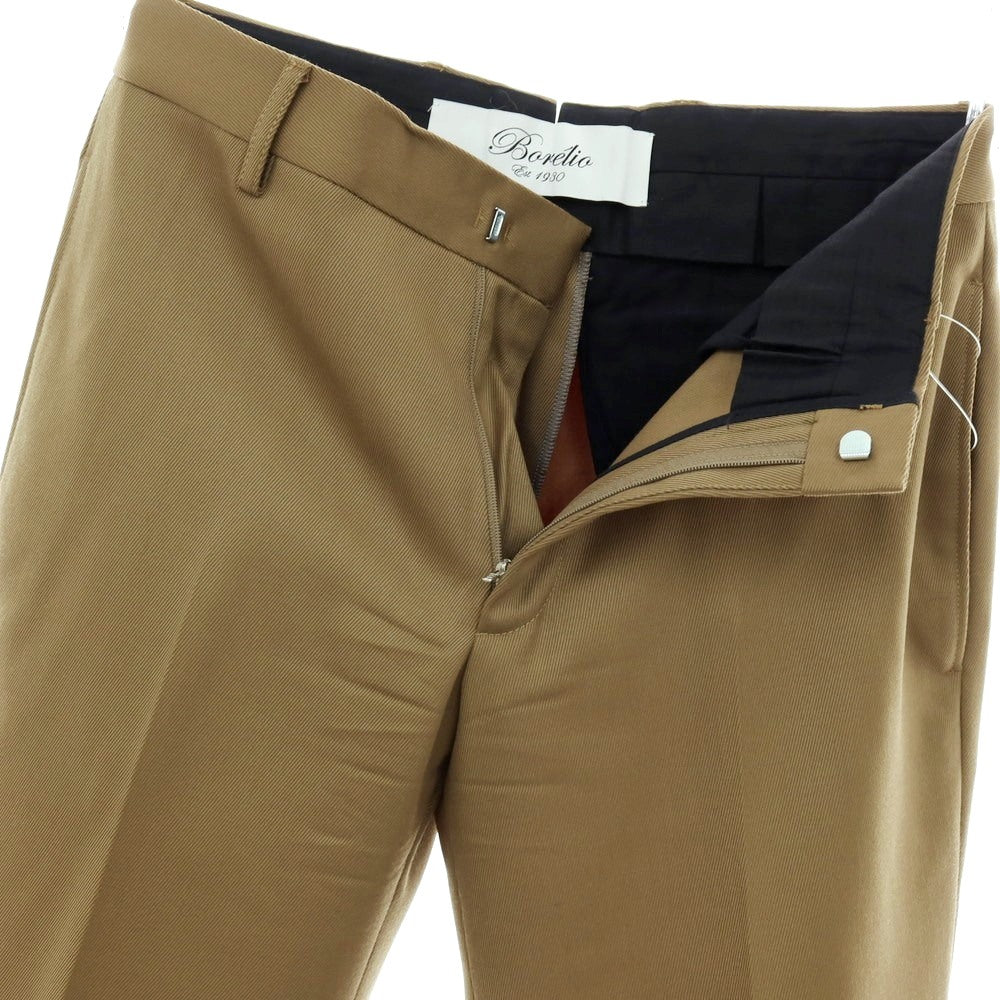 【中古】ボレリオ Borelio ツイルコットン系 カジュアルスラックスパンツ カーキ系【サイズ44】【 状態ランクB 】【 メンズ 】