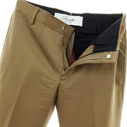 【中古】ボレリオ Borelio ツイルコットン系 カジュアルスラックスパンツ カーキ系【サイズ44】【 状態ランクB 】【 メンズ 】