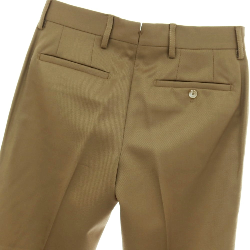 【中古】ボレリオ Borelio ツイルコットン系 カジュアルスラックスパンツ カーキ系【サイズ44】【 状態ランクB 】【 メンズ 】