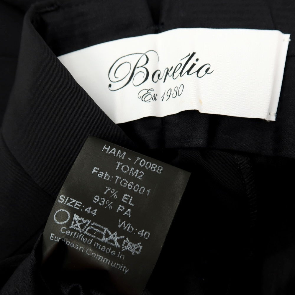 【中古】ボレリオ Borelio ストレッチ ナイロン カジュアルスラックスパンツ ブラック【サイズ44】【 状態ランクB 】【 メンズ 】