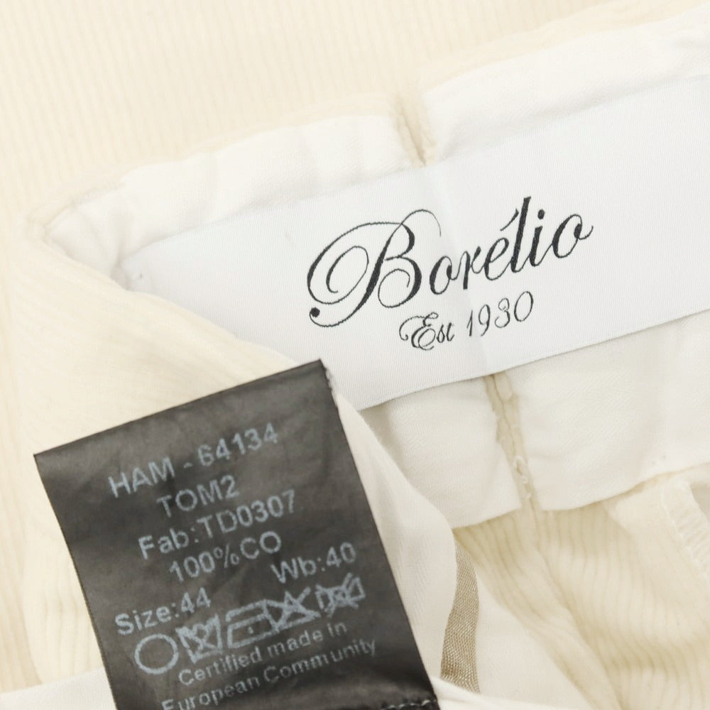 【中古】ボレリオ Borelio コーデュロイパンツ アイボリー【サイズ44】【 状態ランクC 】【 メンズ 】