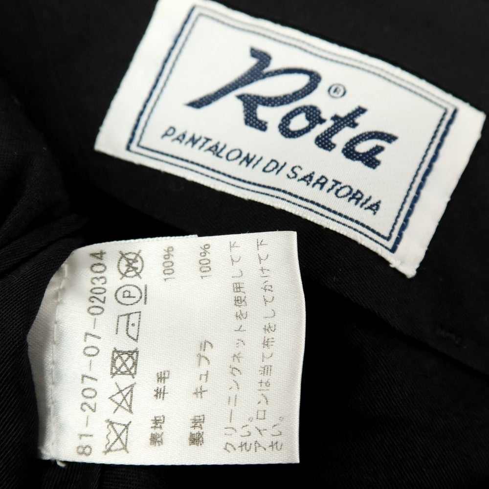 【中古】ロータ ROTA ウール ドレススラックスパンツ ブラック【サイズ46】【 状態ランクC 】【 メンズ 】