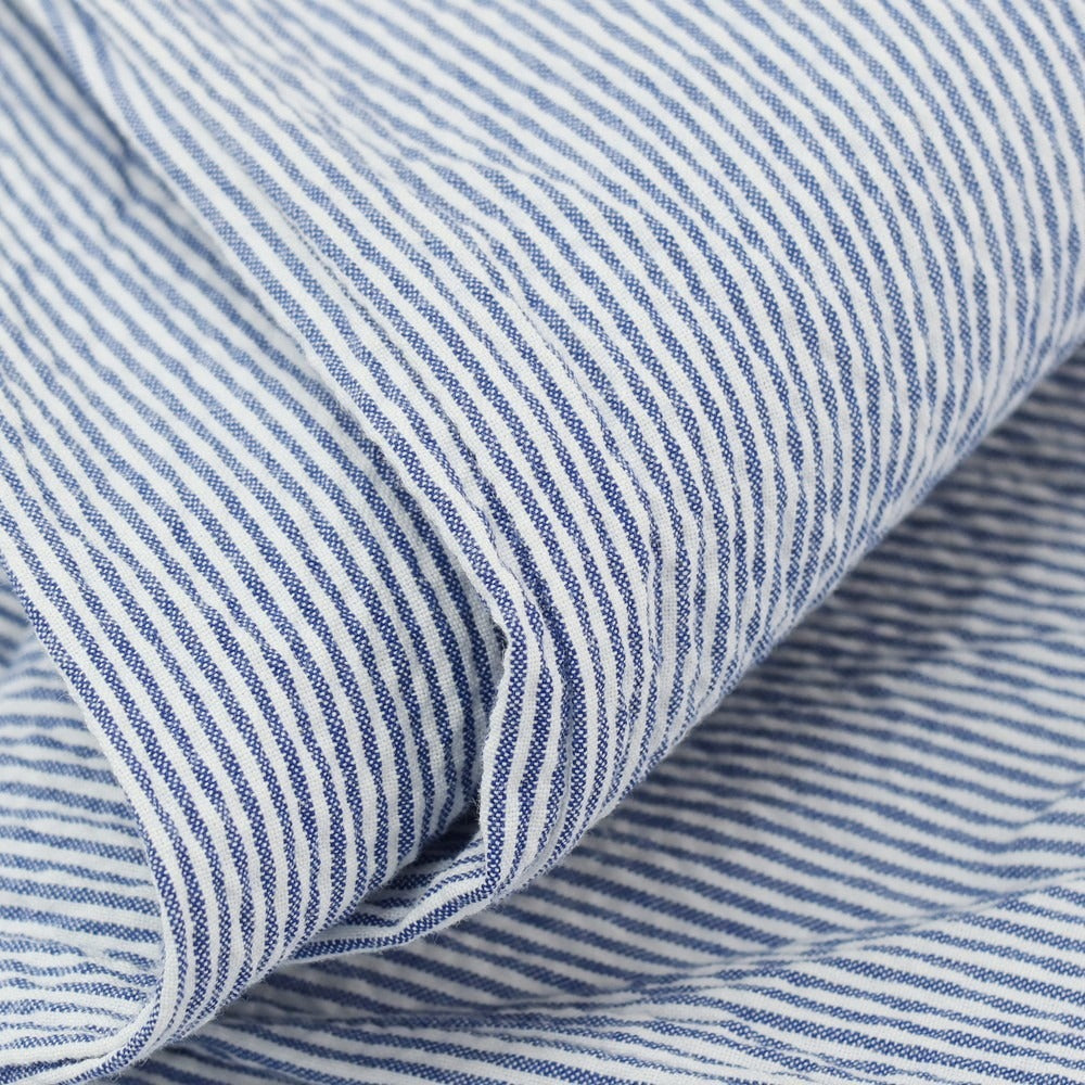 【中古】ロータスポーツ ROTA SPORTS コットンポリウレタン シアサッカー ストライプ カジュアルスラックスパンツ ブルーxホワイト【サイズ3】【 状態ランクC 】【 メンズ 】