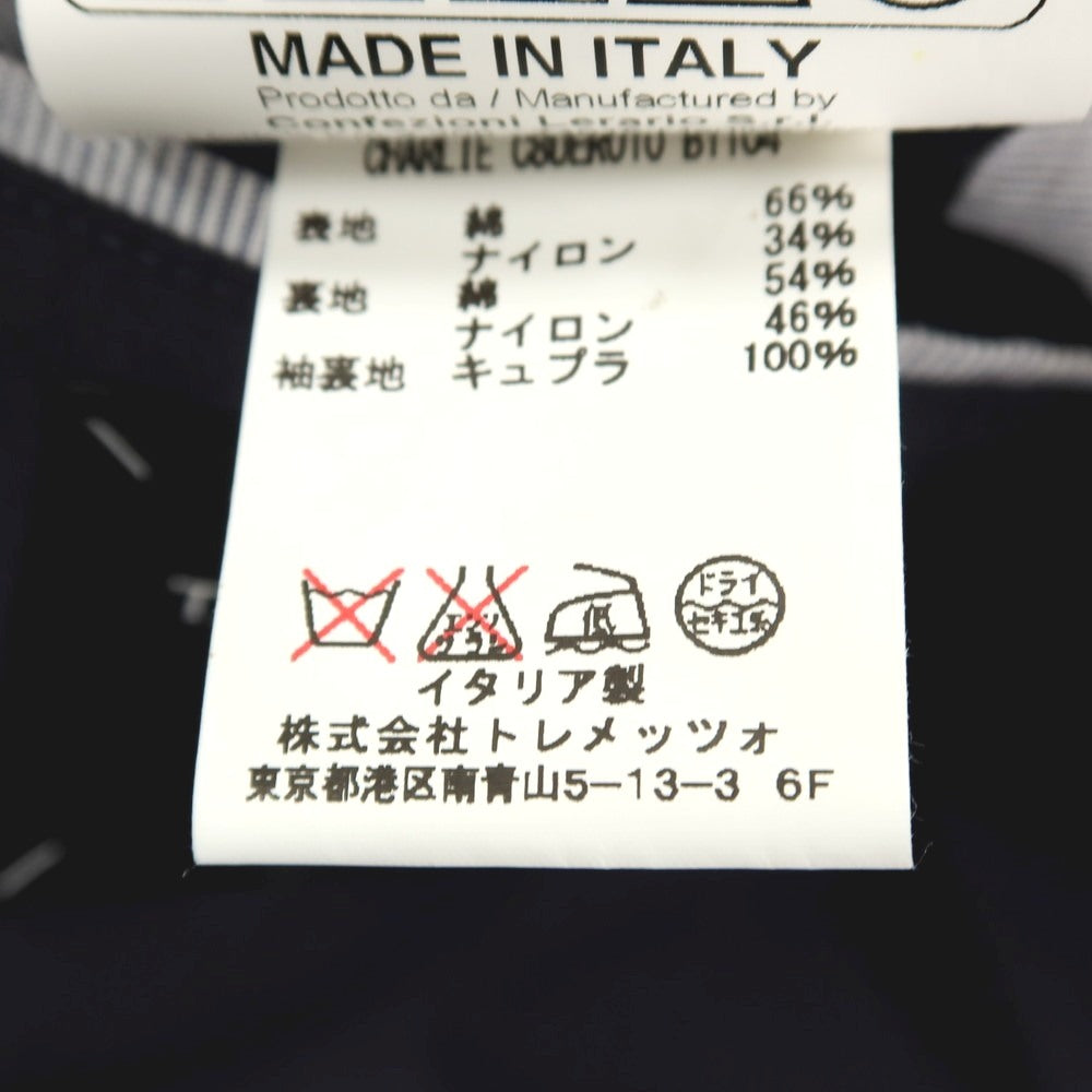 【中古】タリアトーレ TAGLIATORE Brilla per il gusto別注 CHARLIE コットンナイロン ダブルブレストコート ネイビー【サイズ48】【 状態ランクC 】【 メンズ 】