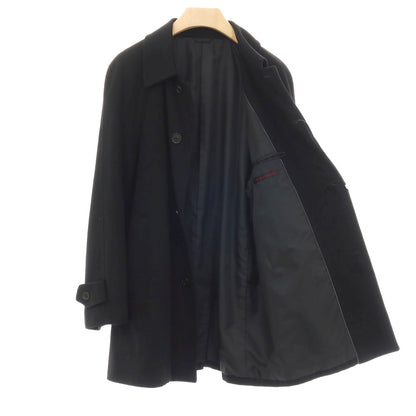 【中古】ダーバン D’URBAN basic gear カシミヤ ステンカラーコート ブラック【サイズM】【 状態ランクD 】【 メンズ 】