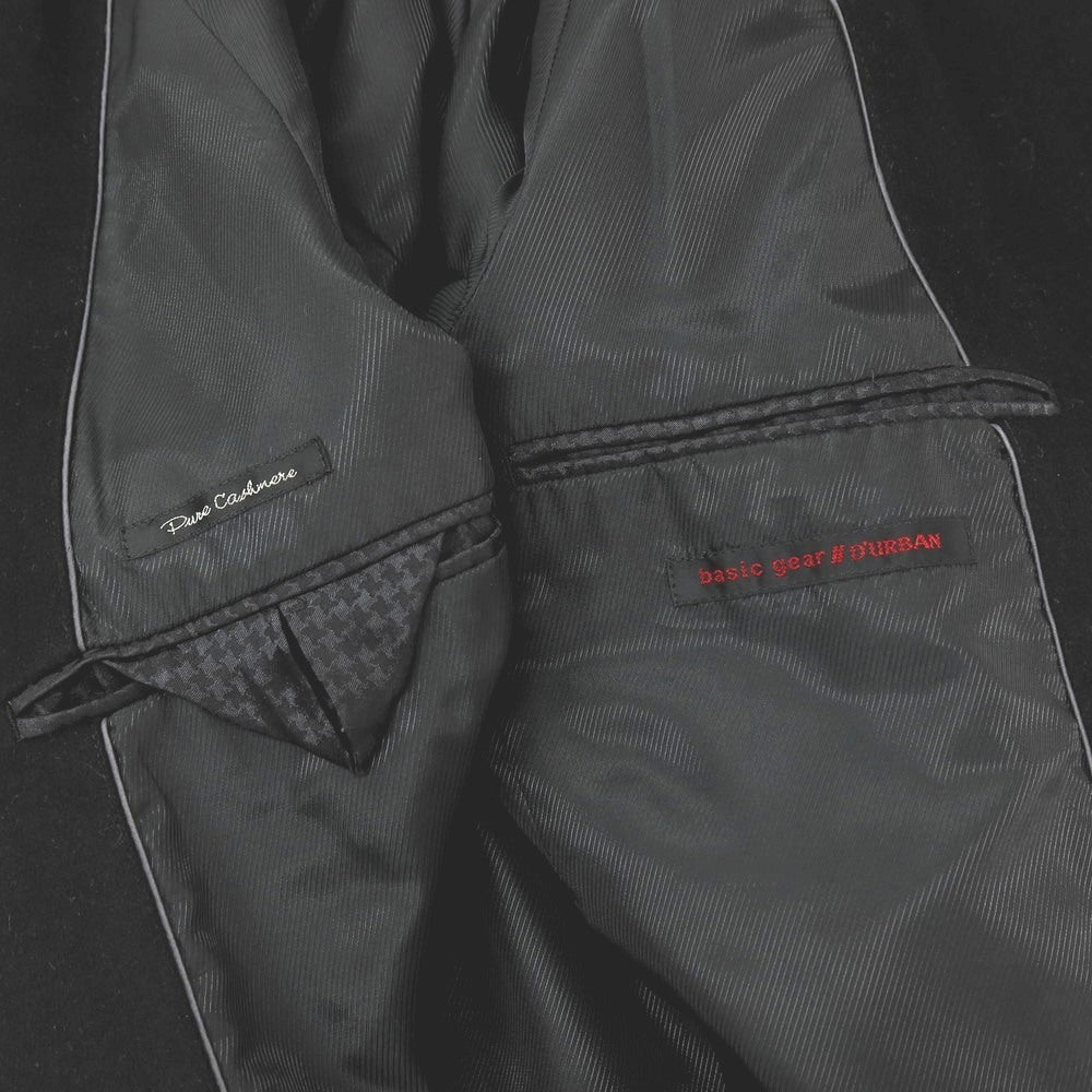 【中古】ダーバン D’URBAN basic gear カシミヤ ステンカラーコート ブラック【サイズM】【 状態ランクD 】【 メンズ 】