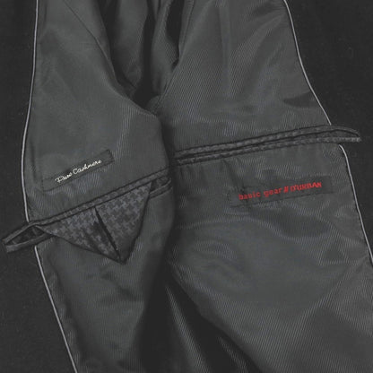 【中古】ダーバン D’URBAN basic gear カシミヤ ステンカラーコート ブラック【サイズM】【 状態ランクD 】【 メンズ 】