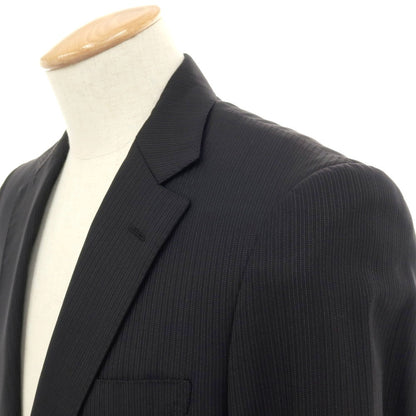 【中古】バーバリーロンドン BURBERRY LONDON ウール ストライプ 2つボタンスーツ ブラック【サイズ36】【 状態ランクC 】【 メンズ 】