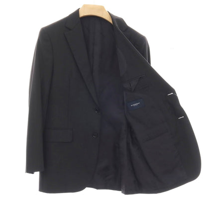 【中古】バーバリーロンドン BURBERRY LONDON ウール ストライプ 2つボタンスーツ ブラック【サイズ36】【 状態ランクC 】【 メンズ 】