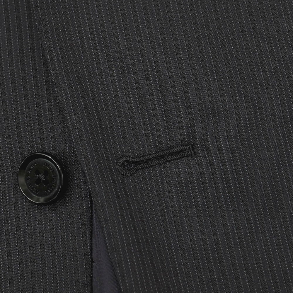 【中古】バーバリーロンドン BURBERRY LONDON ウール ストライプ 2つボタンスーツ ブラック【サイズ36】【 状態ランクC 】【 メンズ 】