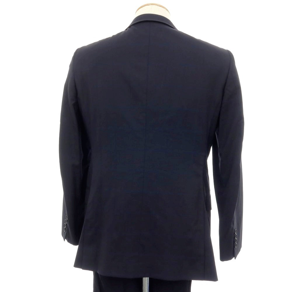 【中古】バーバリーロンドン BURBERRY LONDON ウールシルク チェック 2つボタンスーツ ネイビー【サイズ36】【 状態ランクC 】【 メンズ 】