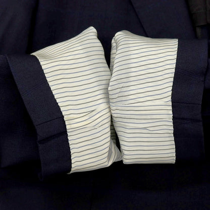 【中古】バーバリーロンドン BURBERRY LONDON ウールシルク チェック 2つボタンスーツ ネイビー【サイズ36】【 状態ランクC 】【 メンズ 】