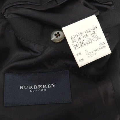 【中古】バーバリーロンドン BURBERRY LONDON ウール チェック 2つボタンスーツ ブラック【サイズ36】【 状態ランクC 】【 メンズ 】