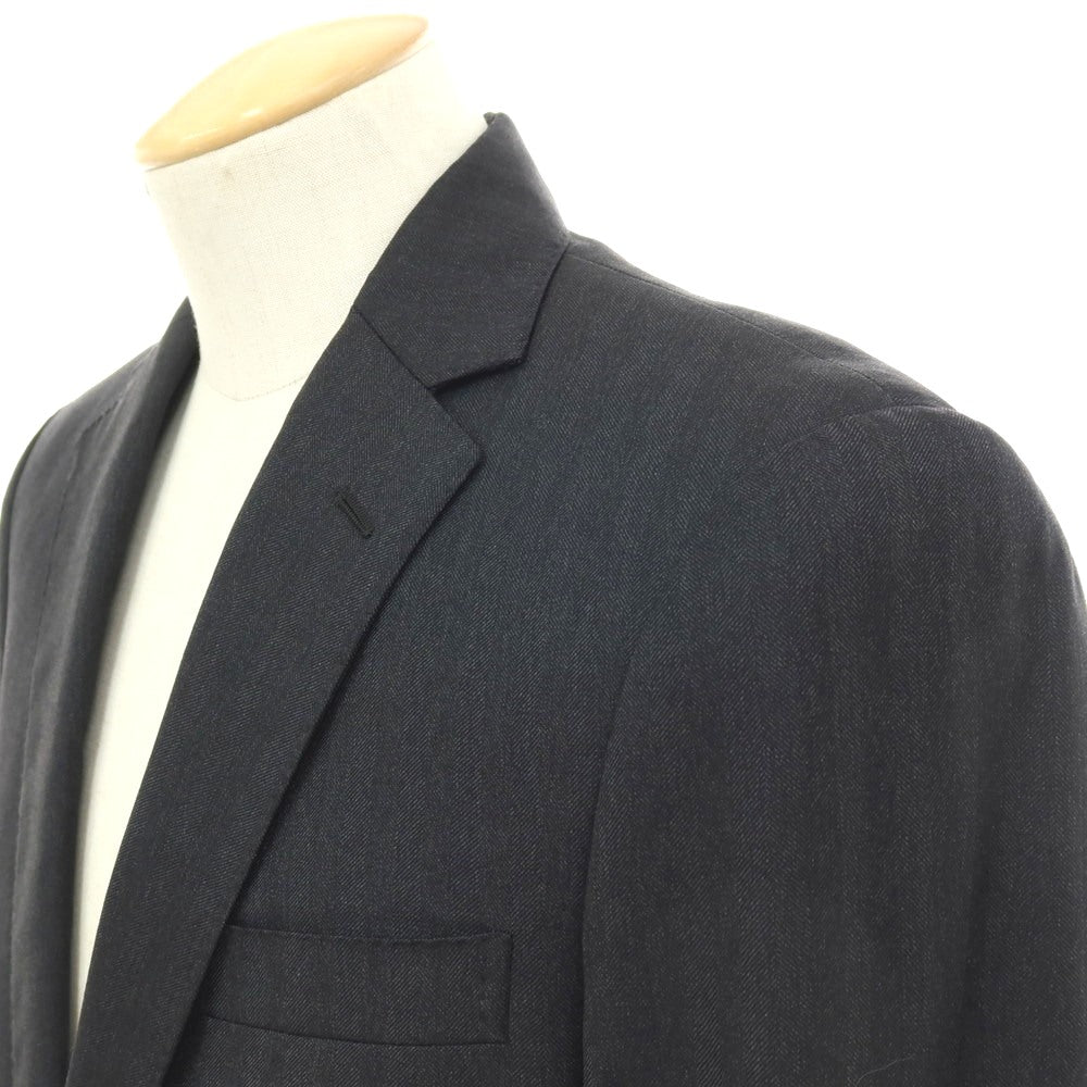 【中古】ポロ ラルフローレン Polo Ralph Lauren ウール ヘリンボーン 2つボタンスーツ グレー【 36 】【 状態ランクC 】【 メンズ 】[APD]