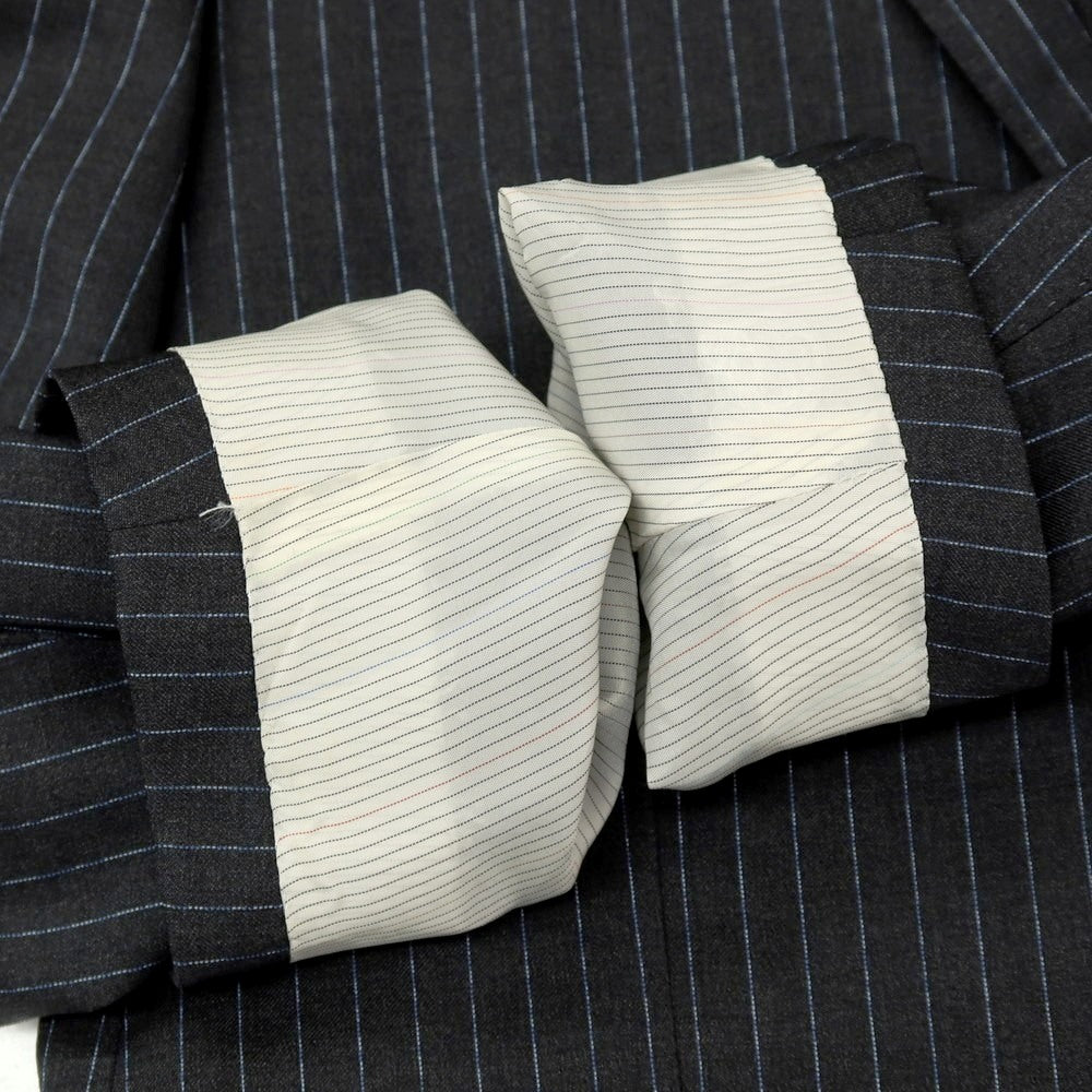 【中古】ポールスミス Paul Smith ウール ピンストライプ 2つボタンスーツ グレーxブルー【 S 】【 状態ランクC 】【 メンズ 】 []