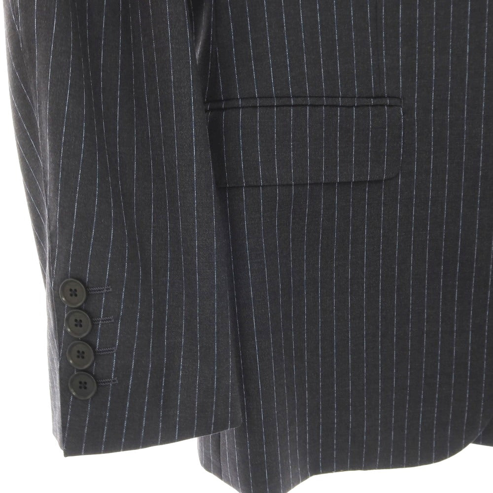 【中古】ポールスミス Paul Smith ウール ピンストライプ 2つボタンスーツ グレーxブルー【 S 】【 状態ランクC 】【 メンズ 】 []