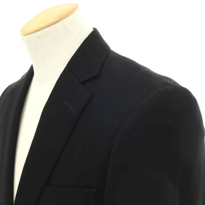 【SALE30%OFF/返品不可】【中古】イセタンメンズ ISETAN MENS ウール 2つボタンスーツ ブラック【 サイズ表記なし（S位） 】【 状態ランクB 】【 メンズ 】 [APD]