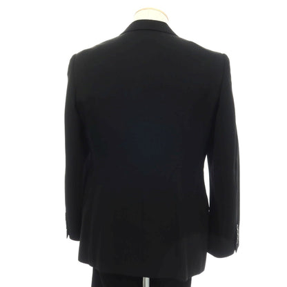 【SALE30%OFF/返品不可】【中古】イセタンメンズ ISETAN MENS ウール 2つボタンスーツ ブラック【 サイズ表記なし（S位） 】【 状態ランクB 】【 メンズ 】 [APD]