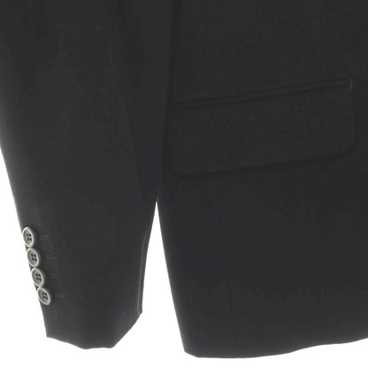 【SALE30%OFF/返品不可】【中古】イセタンメンズ ISETAN MENS ウール 2つボタンスーツ ブラック【 サイズ表記なし（S位） 】【 状態ランクB 】【 メンズ 】 [APD]