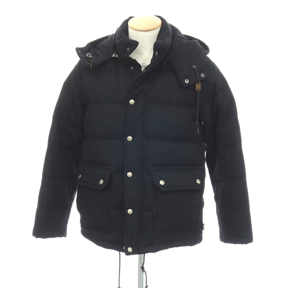 【中古】ストームシール STORMSEAL by Traditional Weatherwear ウールナイロン スタンドカラー ダウンジャケット ブラック【サイズ36】【 状態ランクC 】【 メンズ 】[APD]