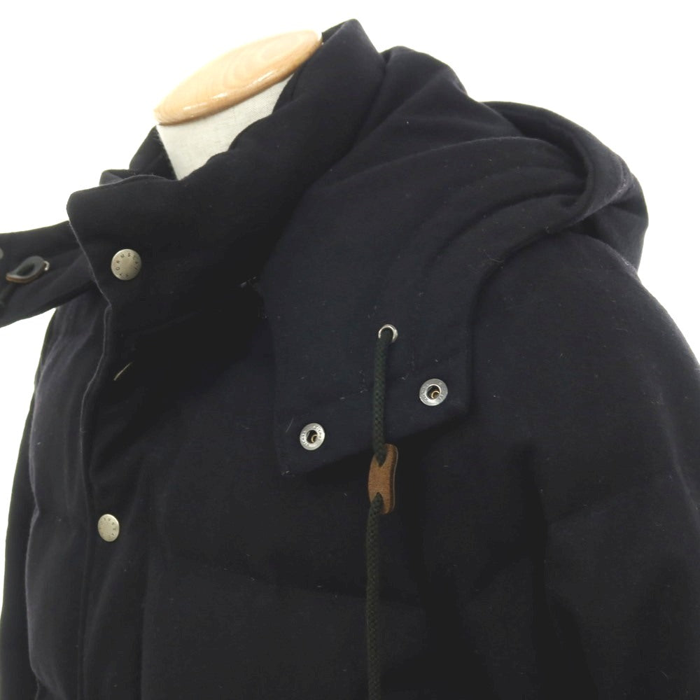 【中古】ストームシール STORMSEAL by Traditional Weatherwear ウールナイロン スタンドカラー ダウンジャケット ブラック【サイズ36】【 状態ランクC 】【 メンズ 】[APD]