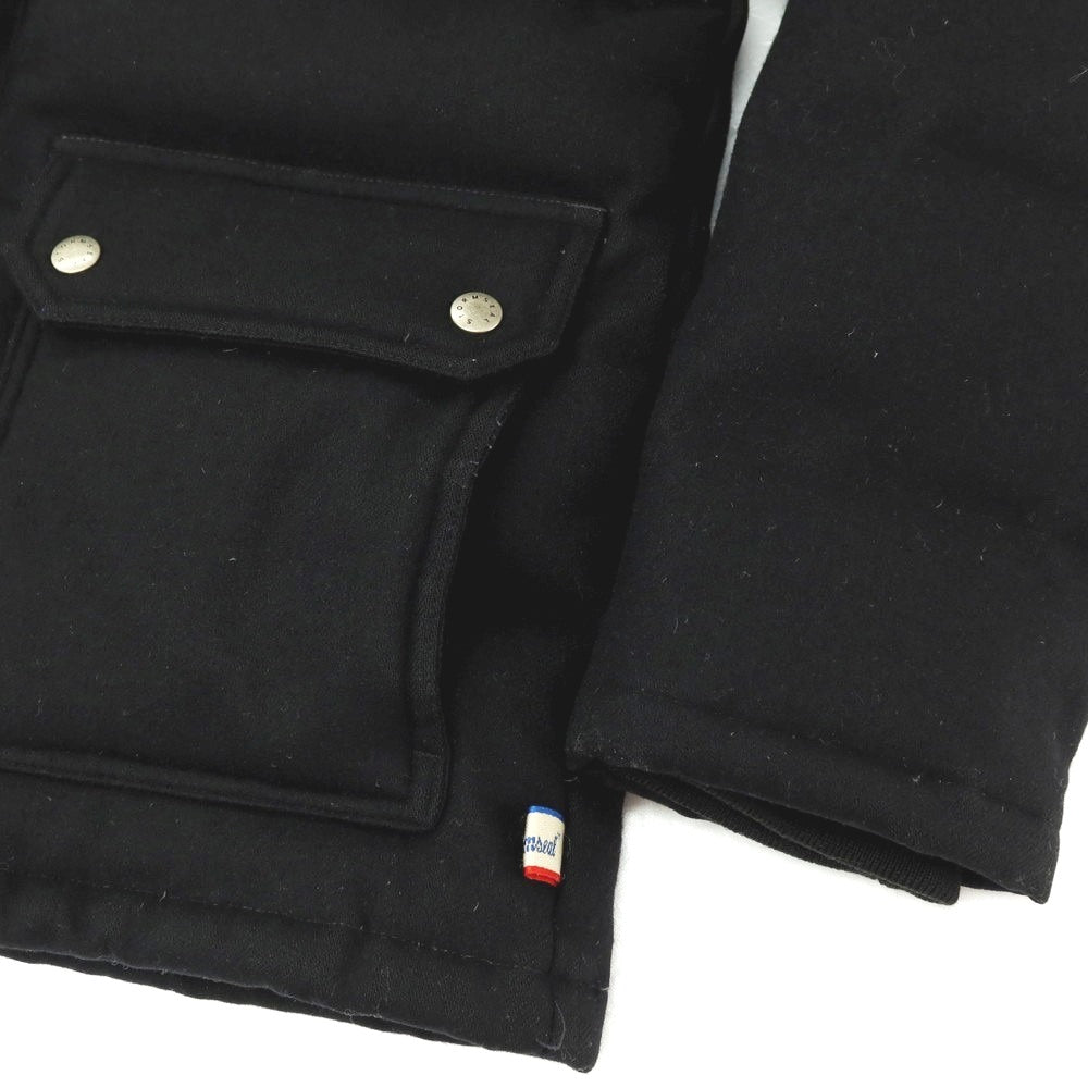 【中古】ストームシール STORMSEAL by Traditional Weatherwear ウールナイロン スタンドカラー ダウンジャケット ブラック【サイズ36】【 状態ランクC 】【 メンズ 】[APD]