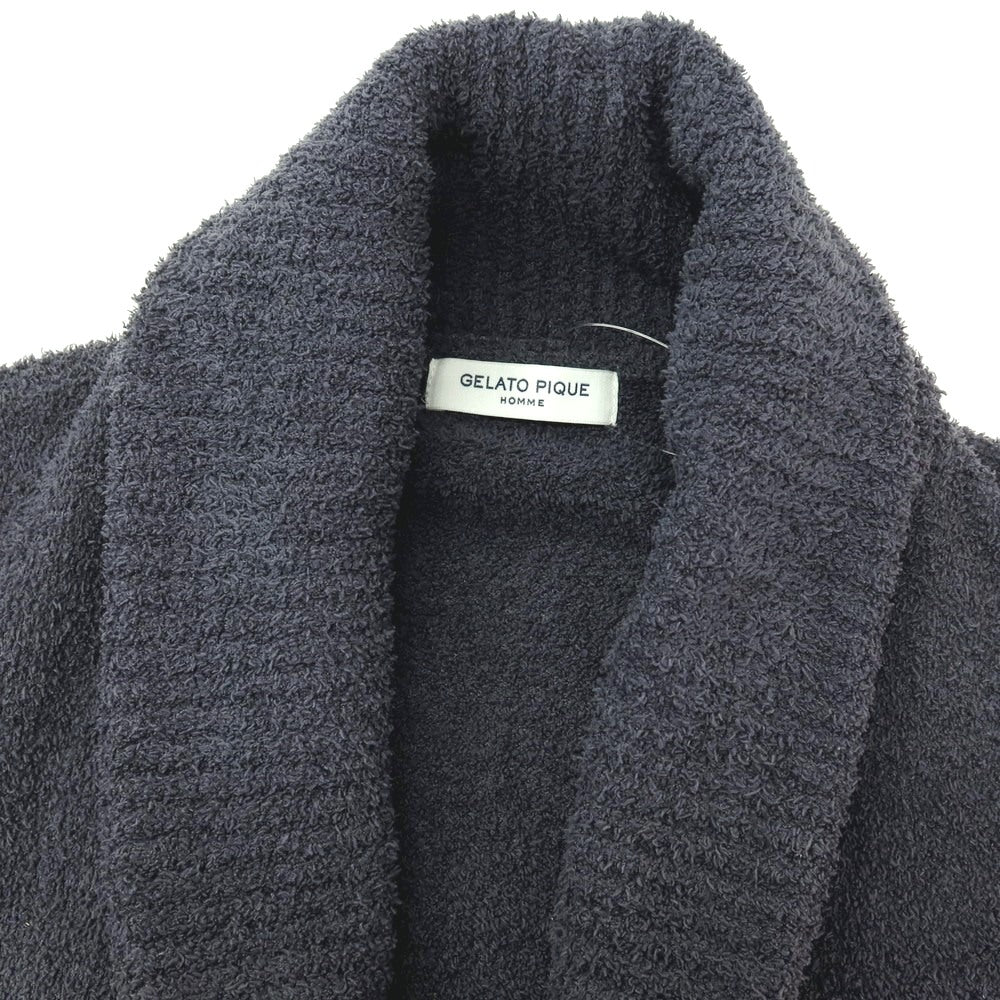 【中古】ジェラートピケ オム GELATO PIQUE HOMME ポリエステル パウダー ニット ルームウェア ガウン グレー【サイズM】【 状態ランクC 】【 メンズ 】