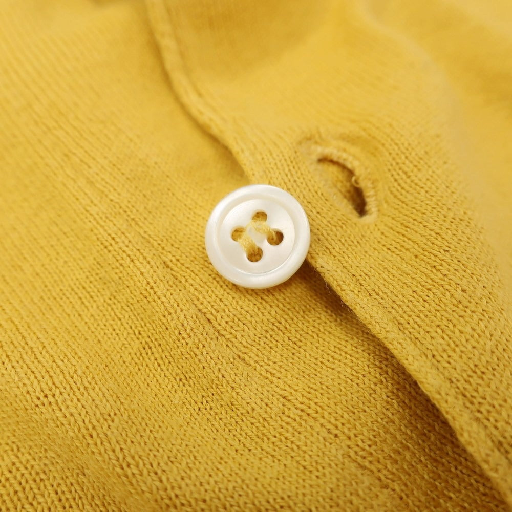 【中古】ジョンスメドレー JOHN SMEDLEY シーアイランドコットン 半袖 ポロニット イエロー【サイズS】【 状態ランクC 】【 メンズ 】