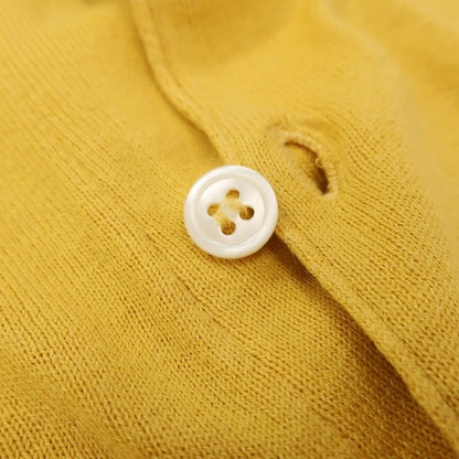 【中古】ジョンスメドレー JOHN SMEDLEY シーアイランドコットン 半袖 ポロニット イエロー【サイズS】【 状態ランクC 】【 メンズ 】