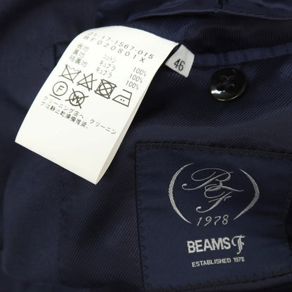 【中古】ビームスエフ BEAMS F コットン 3つボタンスーツ セットアップ ネイビー【 46 】【 状態ランクC 】【 メンズ 】 []
