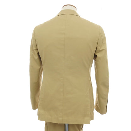 【中古】ビームスエフ BEAMS F コットン 3つボタンスーツ セットアップ ベージュ【サイズ46】【 状態ランクC 】【 メンズ 】
