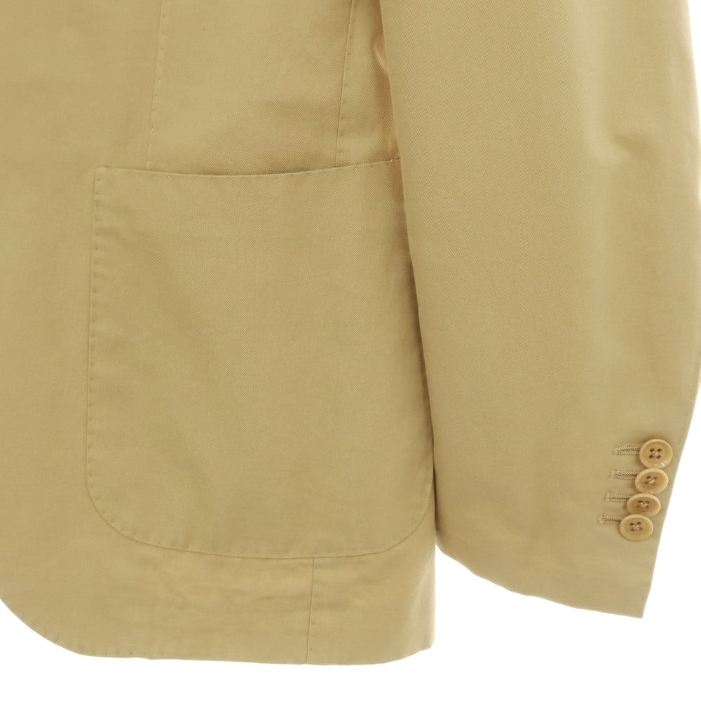 【中古】ビームスエフ BEAMS F コットン 3つボタンスーツ セットアップ ベージュ【サイズ46】【 状態ランクC 】【 メンズ 】