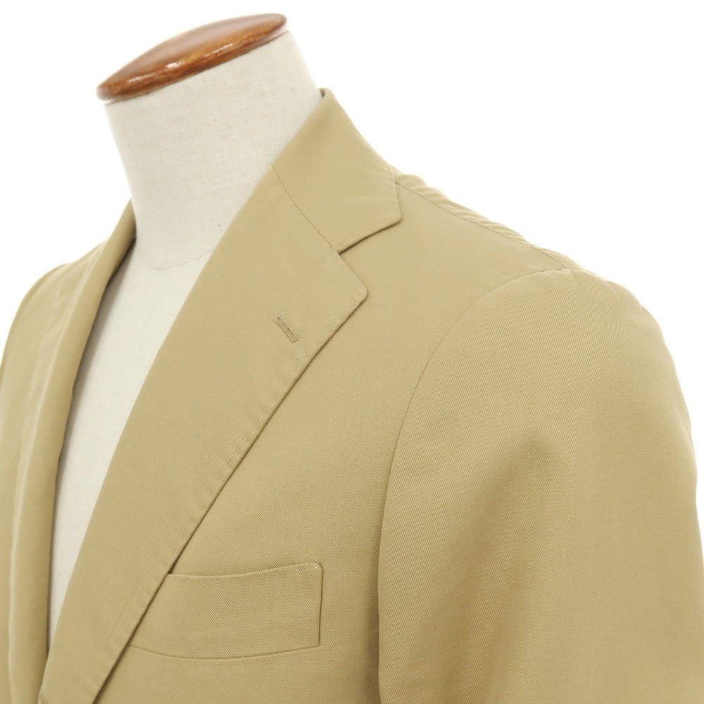 【中古】ビームスエフ BEAMS F コットン 3つボタンスーツ セットアップ ベージュ【サイズ46】【 状態ランクC 】【 メンズ 】
