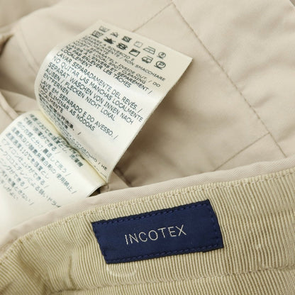 【中古】インコテックス INCOTEX ストレッチ コットン カジュアルスラックスパンツ ベージュ【サイズ44】【 状態ランクB 】【 メンズ 】