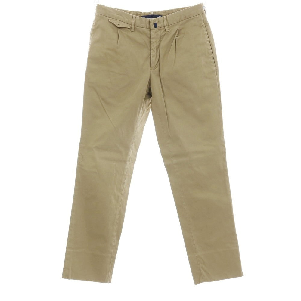 【中古】インコテックス INCOTEX コットンポリウレタン カジュアルスラックスパンツ カーキ【サイズ44】【 状態ランクC 】【 メンズ 】