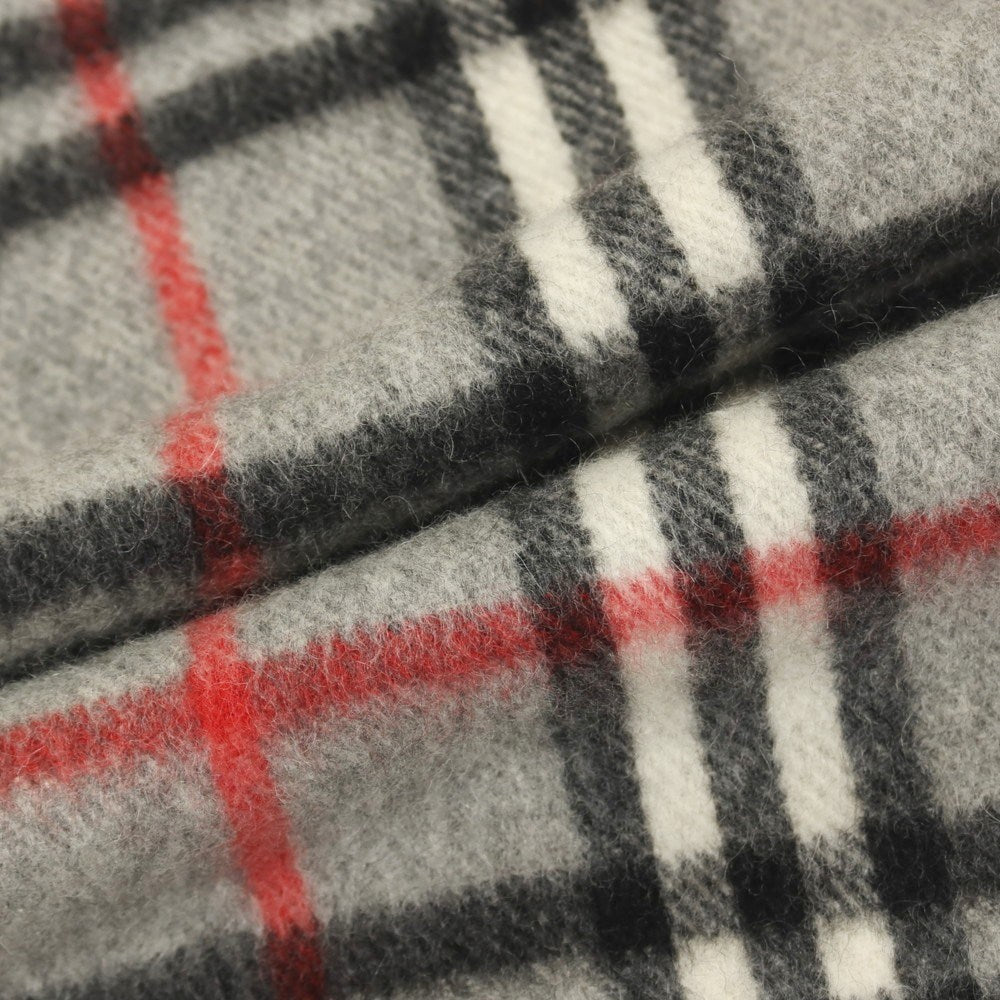 【中古】バーバリーズ Burberrys カシミヤ ノバチェック マフラー グレーxブラック【 状態ランクB 】【 メンズ 】