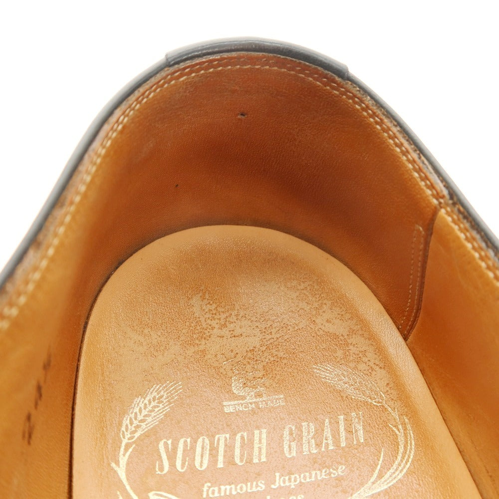 【中古】スコッチグレイン SCOTCH GRAIN スワールモカ カーフ レザー スワールモカ ブラック【サイズ24 1/2】【 状態ランクC 】【 メンズ 】