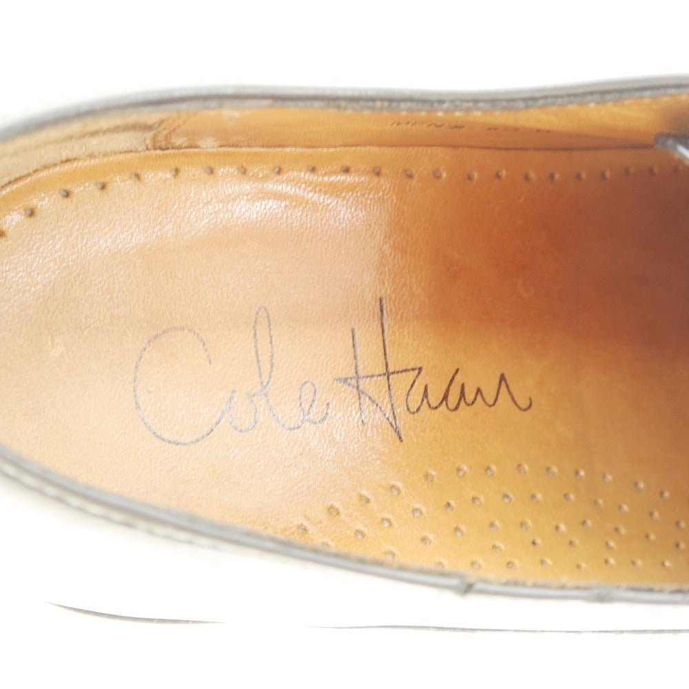 【SALE30%OFF/返品不可】【中古】コールハーン COLE HAAN カーフ  レザー ストレートチップ ブラック【 サイズ6 1/2 】【 状態ランクD 】【 メンズ 】