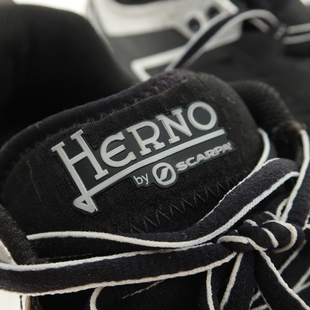 【中古】ヘルノ Herno SCARPA GORE TEX スニーカー ブラック【サイズ41】【 状態ランクB 】【 メンズ 】