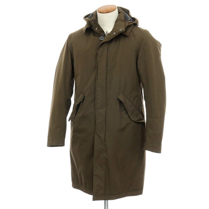 【中古】ヘルノ Herno Laminar GORE-TEX スタンドカラー ダウンコート ダークオリーブ【サイズ46】【 状態ランクC 】【 メンズ 】